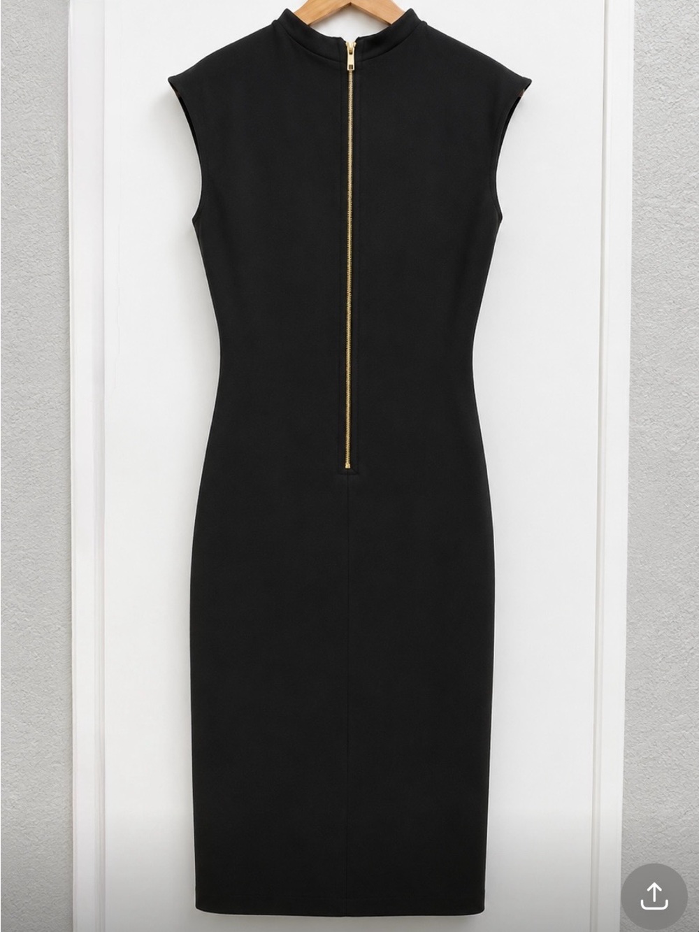 Fashion Nova Black and White Colorblock Midi Dress - Picture 2 of 5